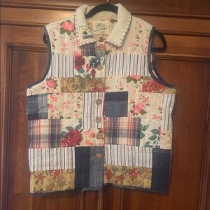 Floral Patchwork Vest